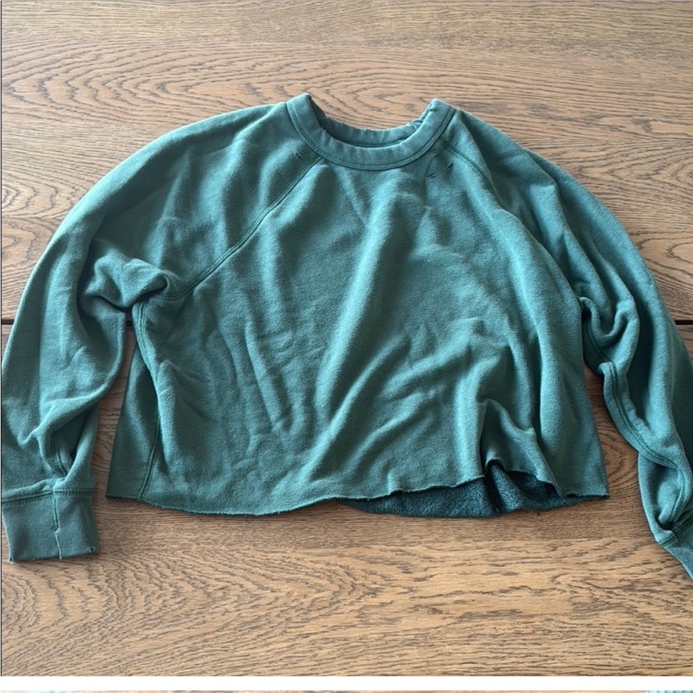 Aerie Distressed Cropped Sweater